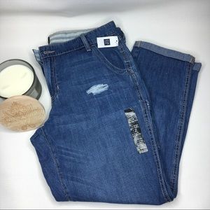 NWT Gap Factory Cropped Boyfriend Jeans